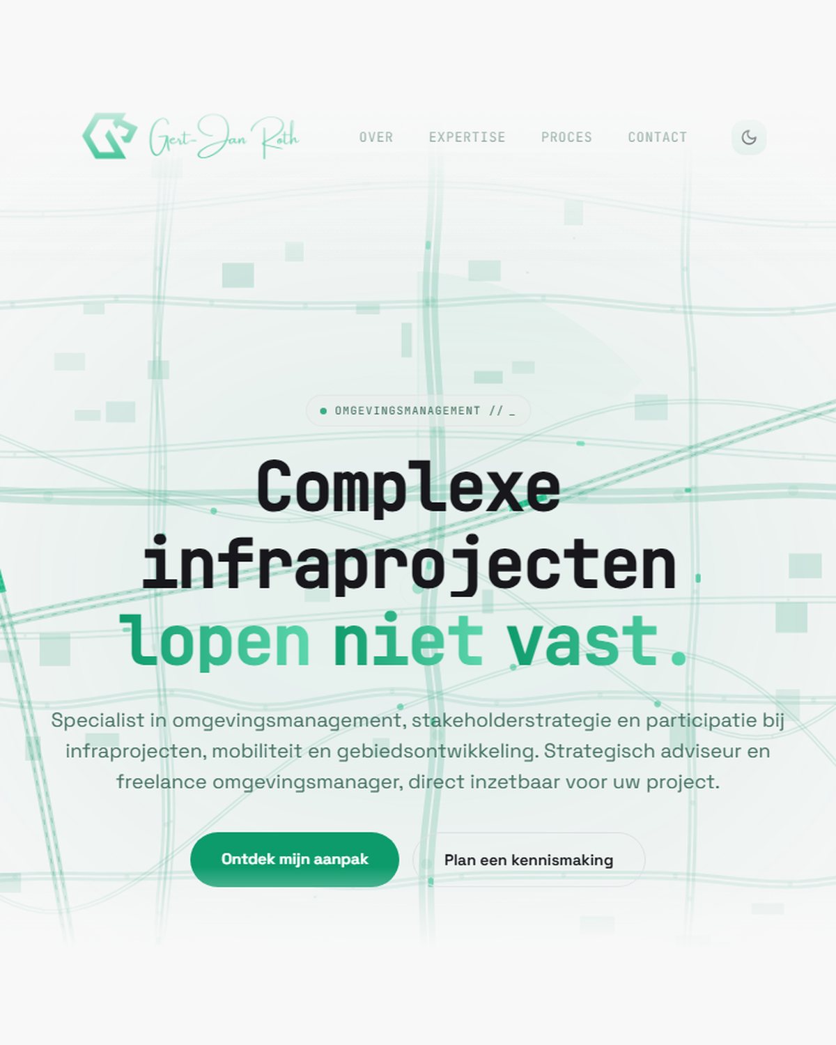 Projectbeeld: Een persoonlijk merk voor een omgevingsmanager